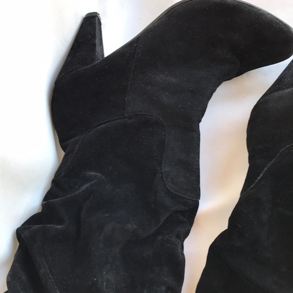 Black tie-top boots - Picture 5 of 10